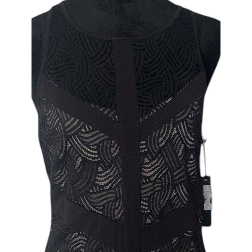 Black Tart Dress – Sleeveless, high neckline, fitted knee‑length-Size LG-NWT - Picture 2 of 5